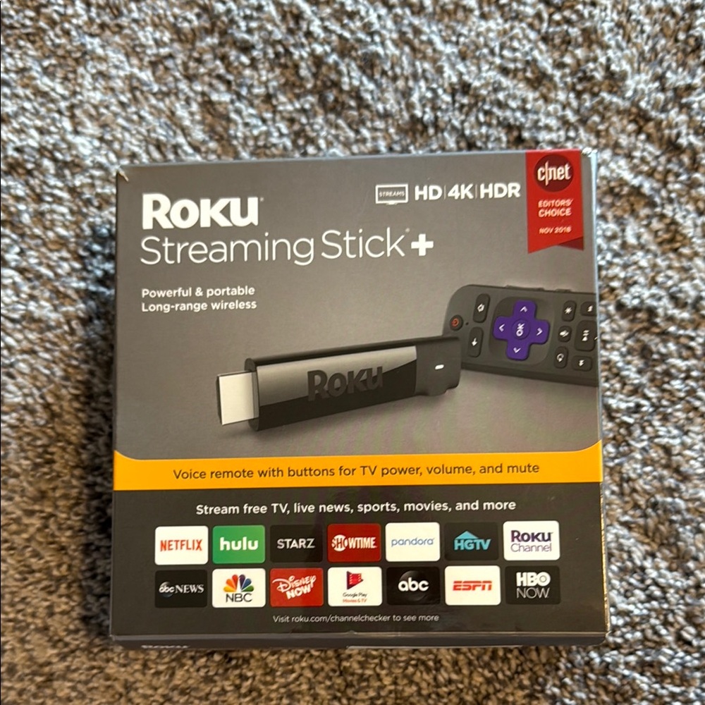 Roku Black and Purple Media Streamer with Advanced Features